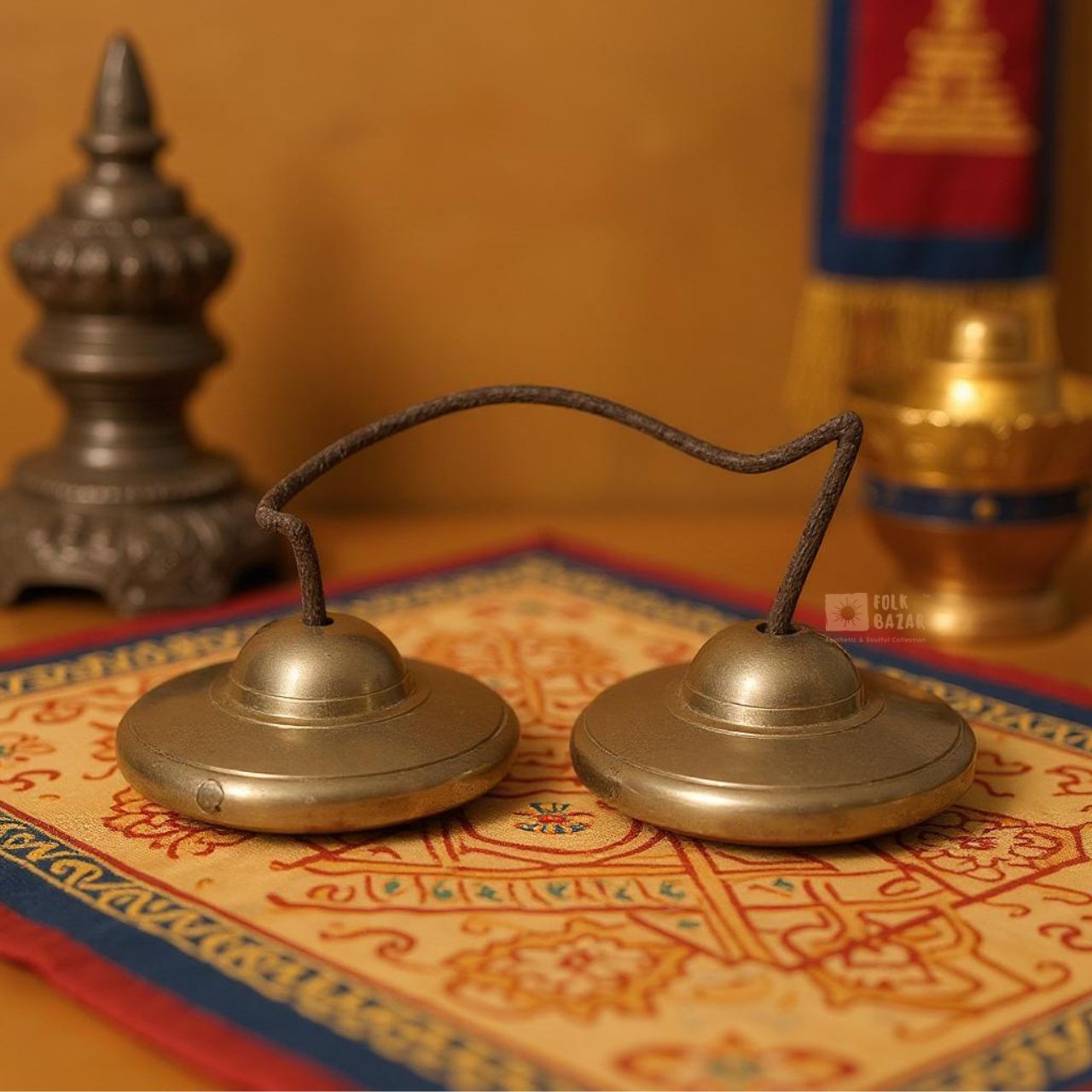 Plain Tingsha Cymbals (1 set)